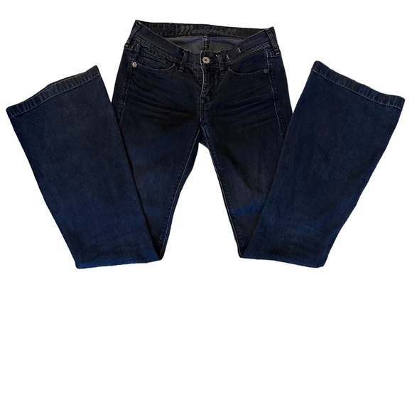 Madewell Denim - Madewell Women's 25 Blue Dark Wash Stretch Low‎ Rise Jeans Boot Cut